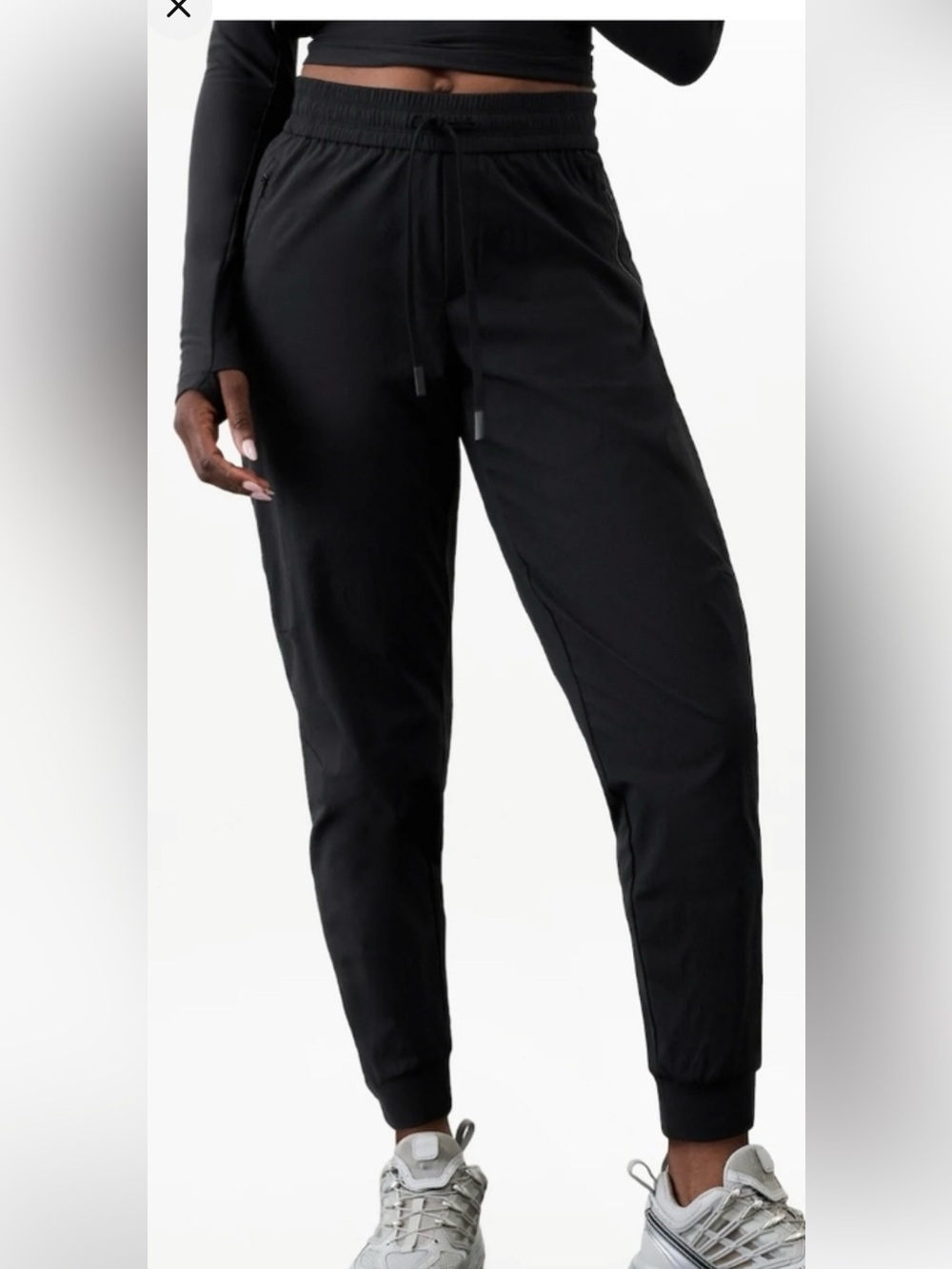 Athleta Trekkie North Jogger Pants Black Medium/tall NWT Travel Hiking